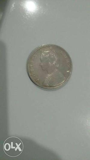 Victoria Empress Round Silver Coin