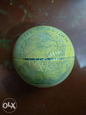 Yellow Basketball it is in very good condition