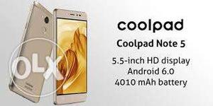 1month old COOLPAD NOTE 5, 4GB Ram 32 GB Internal