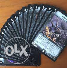 A set of 40 different darkness creature deck