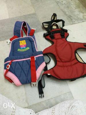 Baby's Blue And Red Front Carrier