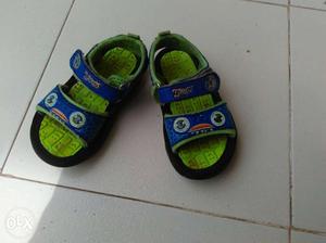 Boy's Blue And Green Sandals