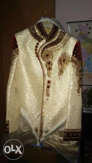 Brown Indian Traditional Long Sleeve Shirt