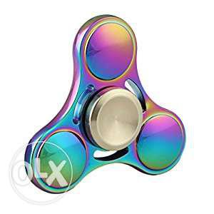 Gray Teal And Purple Fidget Spinner