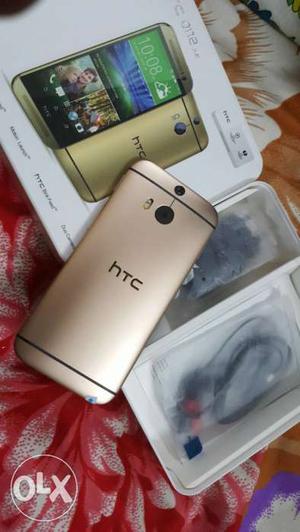 Htc m8 golden new mobile unused mobile 4g new