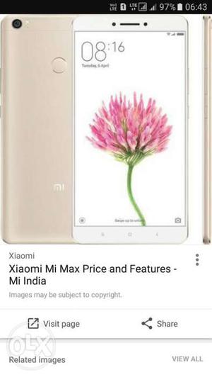 I want to sell or exchange my mi max which is 8