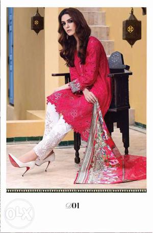 Maria b original pakistani dress material