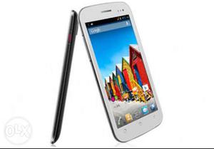Micromax canvas Android mobile phone condition new type.