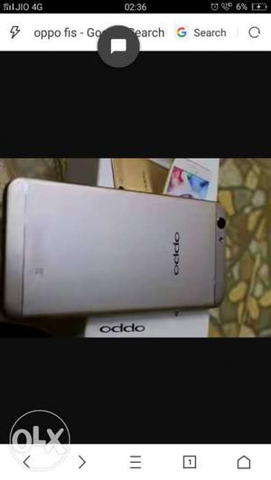 Oppo F1s Selfi expert camera 7 Mont's Old (argent)