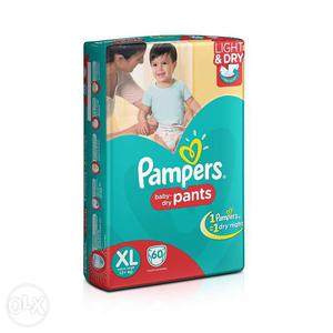Pampers Extra Large Size Diaper Pants (60 Count) - New pack