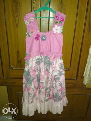 Pink dress for girls of age 9-12 years