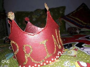 Red Prince Paper Crown