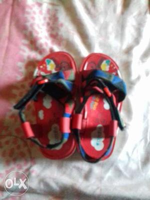 Red shoes for 2-3 years boy or girl