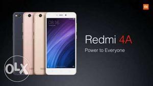 Redmi 4A new sealed pack. Fixed price