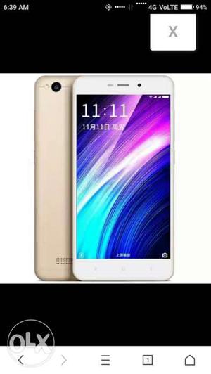 Redmi 4a un used gold colour urgentsale