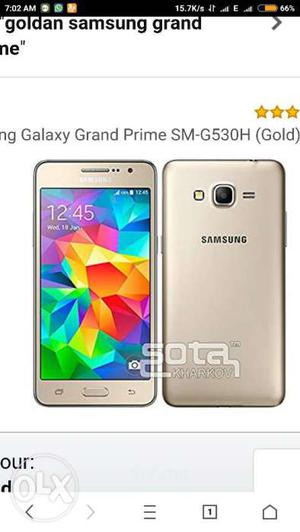 Samsung grand prime goldan dual 4g set with