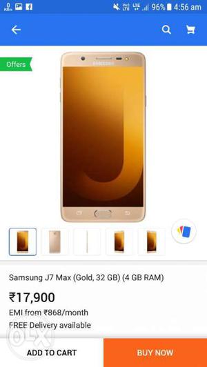 Samsung j7 max box pack only RS. urgant sale