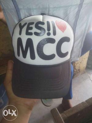 White And Blackyes MCC Print Hat