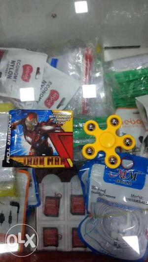 Yellow Iron Man Hand Spinner
