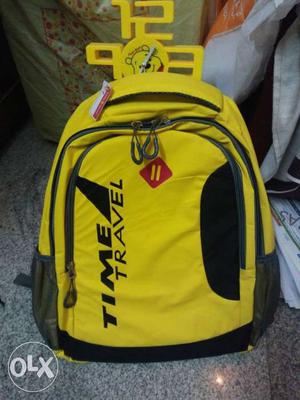 Yellow Time Travel Backpack