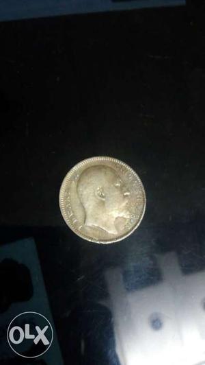 100 year old 1 rupee coin