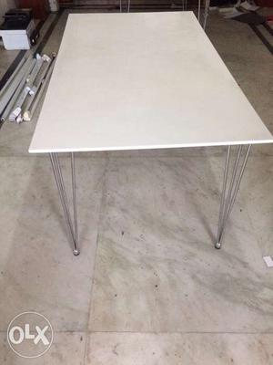 2 tables bought from urban ladder, dining table,