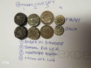 4 mugal coin set 100%original