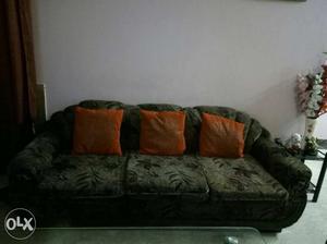 5 seater sofa in good condition. fabric intact.