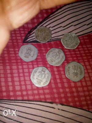 6ps old 20 paise coin