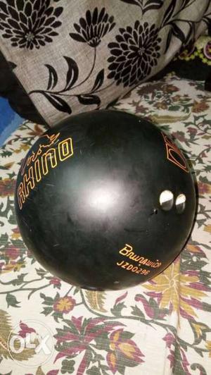 Black Rhino Bowling Ball with stand ball bag