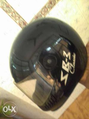 Black SB-3 Full Face Motorcycle Helmet