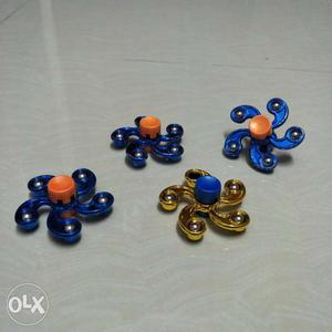 Blue And Gold Hand Spinner