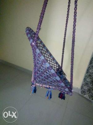 Blue And Purple Hanging Swing