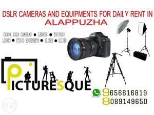 DSLR Cameras Equipments For Daily Rent In Alappuzha Text
