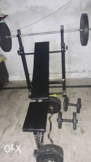 Disc weight 50 kg 4 rods and a table