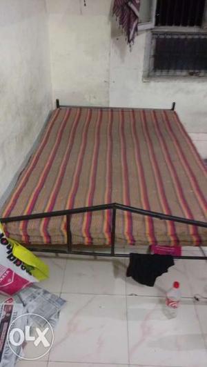 Double bed with strong rod