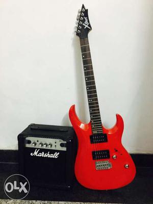 Electric Guitar and emp new 2 months old.. guitar