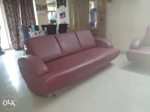 Godrej interio sofa... synthetic leather...very
