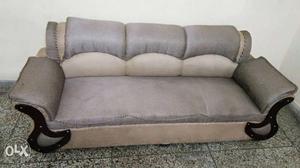 Gray,brown,and Beige 5 Seater Sofa. Just one year old