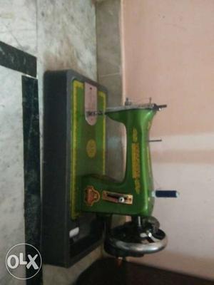 Green And Yellow Sewing Machine