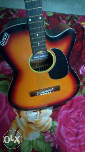 It is a semi jumbo guitar Used for 2 month The