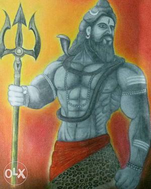 Lord Shiva beautiful drawing up for sale. it's