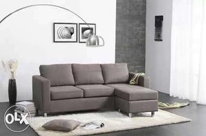 New Grey Fabric Sectional Sofa