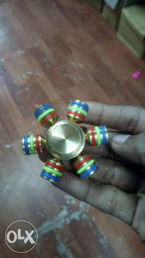 New gold colour metallic fidget spinner