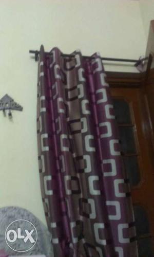 Purple And Silver Curtains. Full