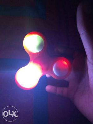 Red LED Fidget Spinner