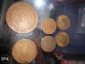 Round Copper-tone Coins
