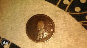 Round Man's Portrait Cooper Coin