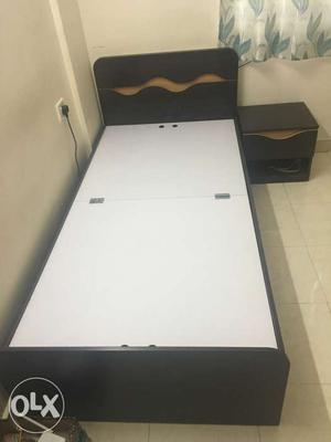 Single bed with matching side table. Very gently