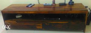 TV table unit..solid wood with teak finish